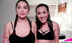 Karlee Grey fucked by her stepmom before getting allowed to go