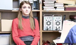Petite teen shoplifter busted by security and fucked