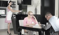 Babes.com beauties Ania Kinski and Christen Courtney suck a dick