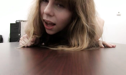 Completely innocent slut is sucking a dick in the video by Backroom Casting Couch