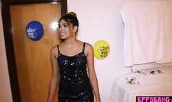 Naughty teen BFFs hyped their new years eve with a BBC