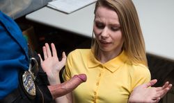 Shoplifter Teen Catarina Petrov sucks and fucks dudes cock