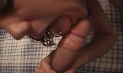 Alluring brunette Cum Fiesta Annette Schwarz opens her crack in the missionary pose