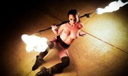 Titty fire spinner hungry for cock