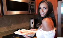 Gorgeous blowjob by a busty babe in the video by I Know That Girl