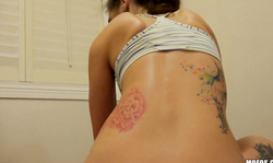 Sweet big-ass girl want to be fucked in her tight anal hole