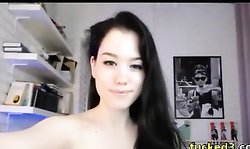 hot babe masturbates with great view