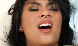 Passionate brazilian doll Mike In Brazil Juju Rangel gives a very good blowjob