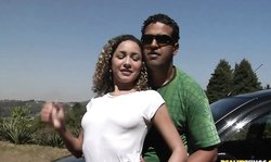 Pretty adorable chick Mike In Brazil Laysa has amazing natural boobs