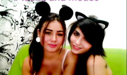 Two glamorous babes are demonstrating their sexy bodies