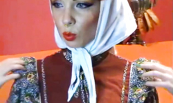 Passionate playful Russian girl shows off her spicy shape