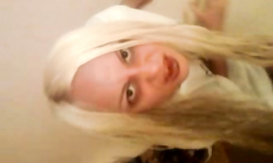 Addictive young blonde is slowly getting naked on cam