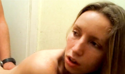 Amazingly sexy girl is getting pounded in her little snatch