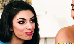 Raven-haired Darcie Dolce knows how to please passionate Aaliyah Hadid