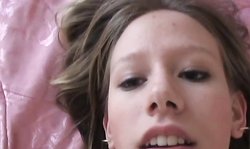 Brunette teen Ashley Jensen fucked in her lovely missionary pose