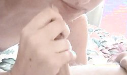 Home Porno Tapes cutest hottie Suzy is jerking a big loaded dick