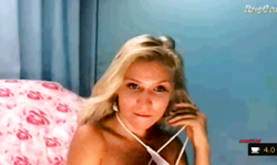 Curvy Russian mommy slowly gets naked and horny in the bedroom