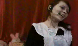 Astonishing Russian schoolgirl is enjoying her lovely dildo