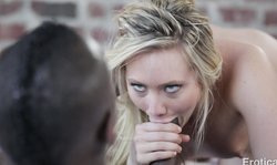 Erotica X black snake sucked by a very hot blonde Kaylee Evans