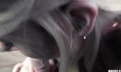 Horny as fuck driver gets a gorgeous blowjob by a blonde Victoria Steffanie