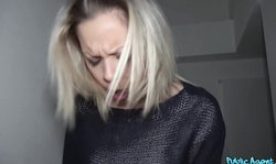 Angelic blonde doll Public Agent Lili Parker knows how to suck a dick