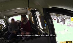 Beautiful big-boobed redhead Fake Taxi Kitty Misfit is sucking with pleasure