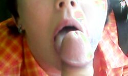 Take a look at how my amateur Russian gf is sucking my boner