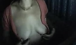 Good-looking Russian chick with big boobs is getting topless