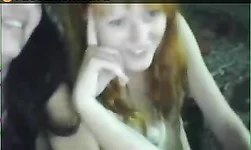 Beautiful redhead Russian babe and her amazing naked girlfriend