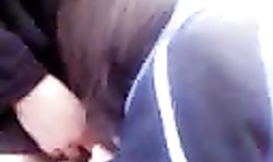 Sensual Russian girl gives her boyfriend a good blowjob in the car