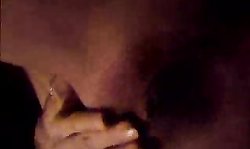 Lovely Russian girlfriend is stimulating her juicy wet hole