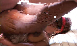 Interracial sex with an awesome black BBW and her white fucker