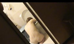 Real drunk Russian girlfriend got shot on cam in the toilet