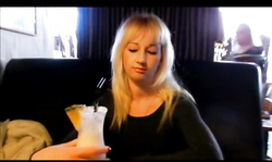 Blonde is getting a huge cumshot on her innocent face