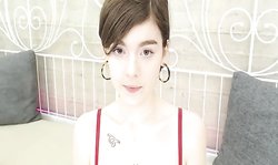 Sweet Brunette Beauty Shows Supple Breasts