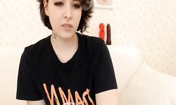 Glamourous Brunette Seduces With Large Breasts