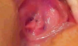 hot blonde girl squirt... creamy pussy