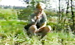 Long-haired Russian girl is showing off her naked body