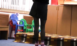 Long-legged Russian babe is getting pounded on the hidden cam