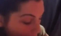 College girl sucks her bf and swallows every drop
