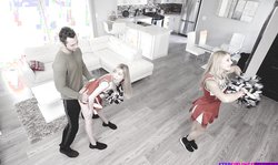 18 19 Teens , Step , Doggystyle , Big Cock , Blonde