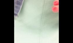 Upskirt pussy showing in metro