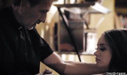 Brunette fucked by priest for absolution