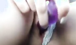 short vid - blonde masturbates in car while driving