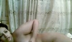 hot sahar masturbates with a pillow