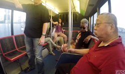 Spicy young Anastasia Black is being fucked in the public bus