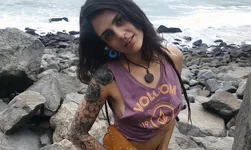 Amateur , 18 19 Teens , Brunette , Blowjob , Tattoo , POV , Small Tits , Outdoor