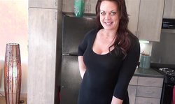 Exciting MILF with natural tits jumps on a dick in POV