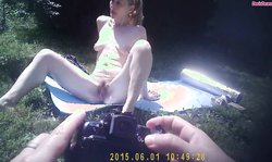 Good-looking topless photo shoot with a sensual big-ass babe