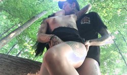 Amateur , 18 19 Teens , Outdoor , Brunette , Blowjob , Glasses , Doggystyle , POV